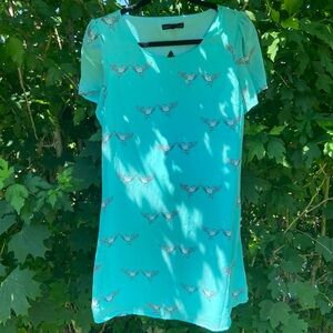 one of a kind sugarhill lovebirds print dress 🩵